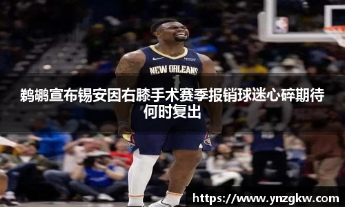 鹈鹕宣布锡安因右膝手术赛季报销球迷心碎期待何时复出
